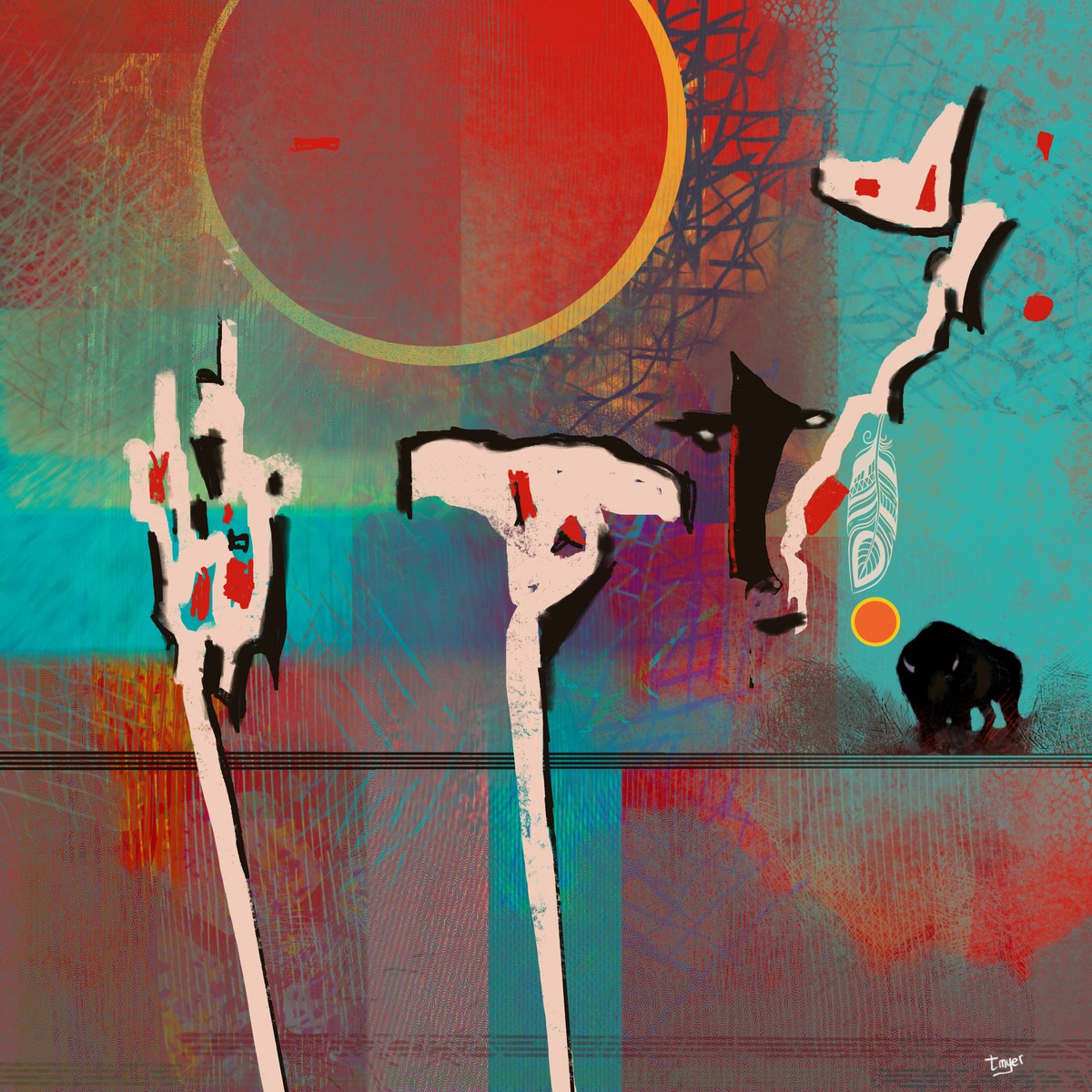 Abstract 1 — digital artwork by Tom Myer