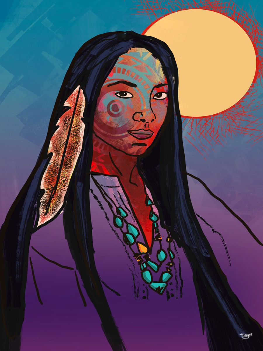Ancestral Woman — digital artwork by Tom Myer