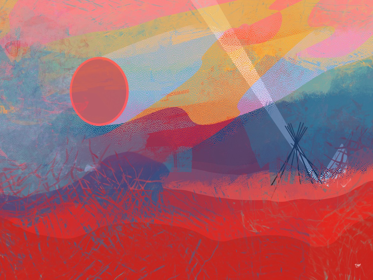 Bless This Lodge — digital artwork by Tom Myer