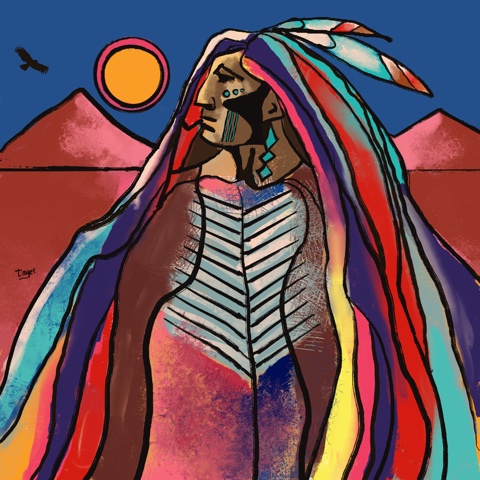 Dawn Eagle — digital artwork by Tom Myer