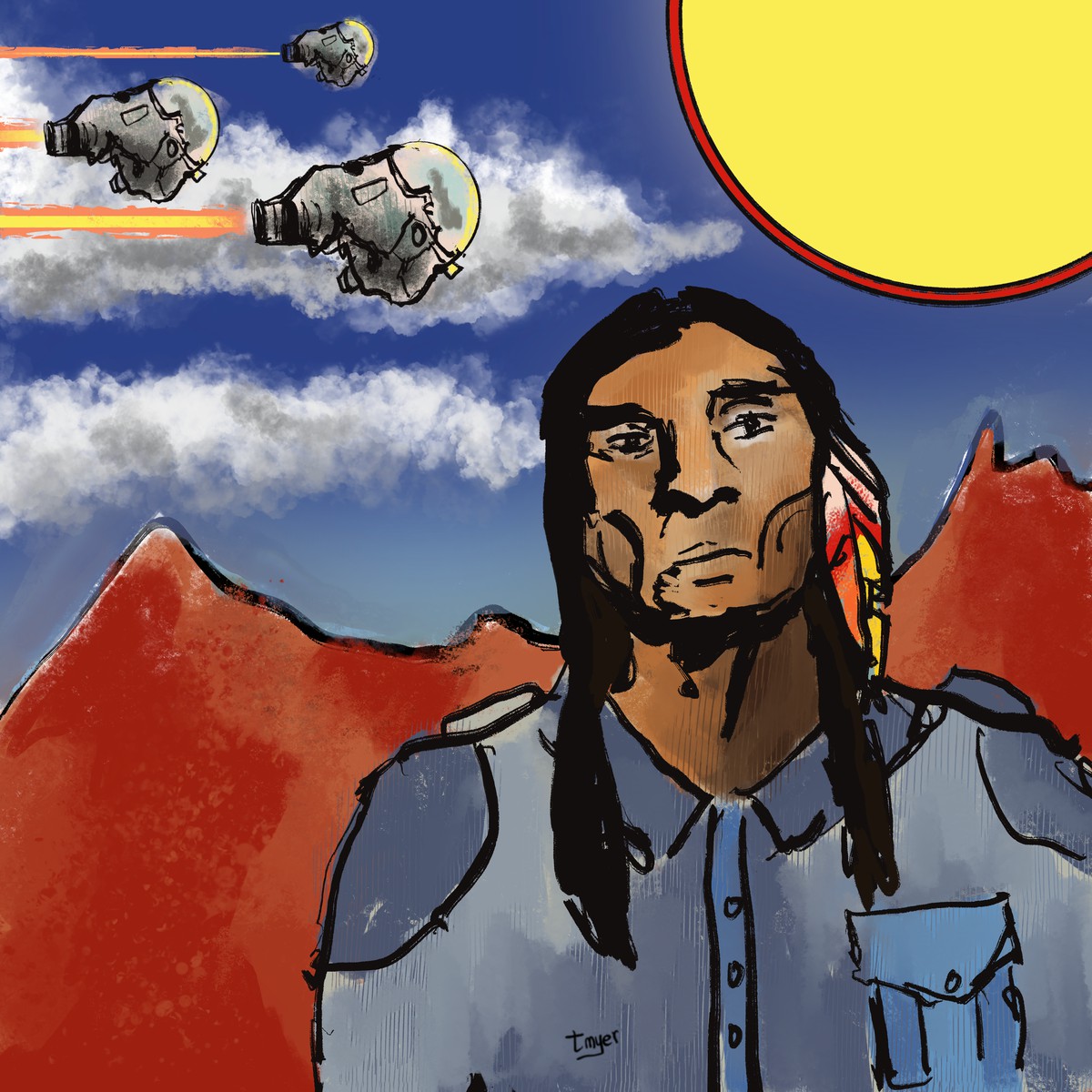 Futurism: Flyby — digital artwork by Tom Myer