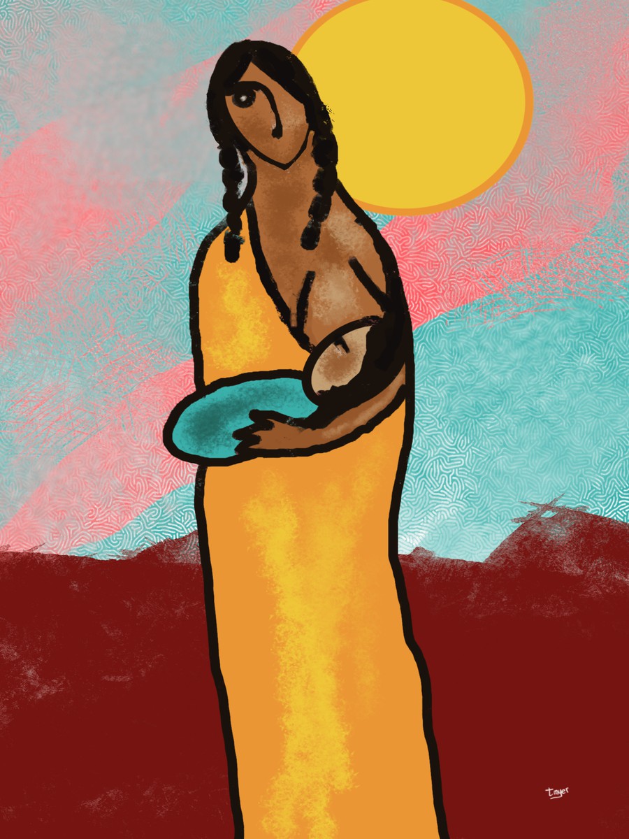 Mother and Child — digital artwork by Tom Myer