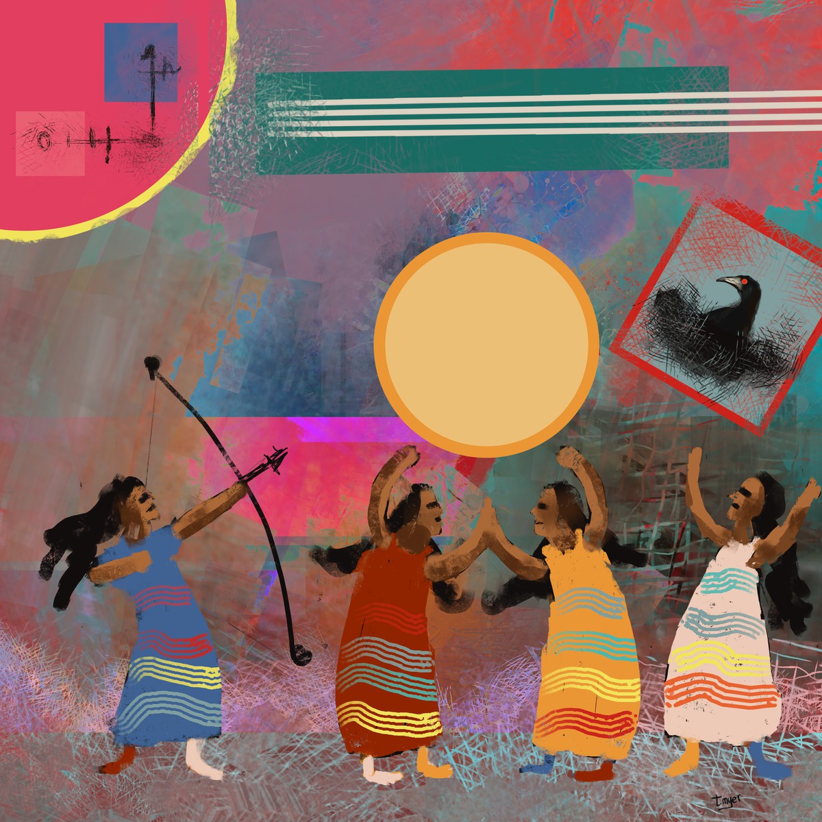 Native Festival — digital artwork by Tom Myer