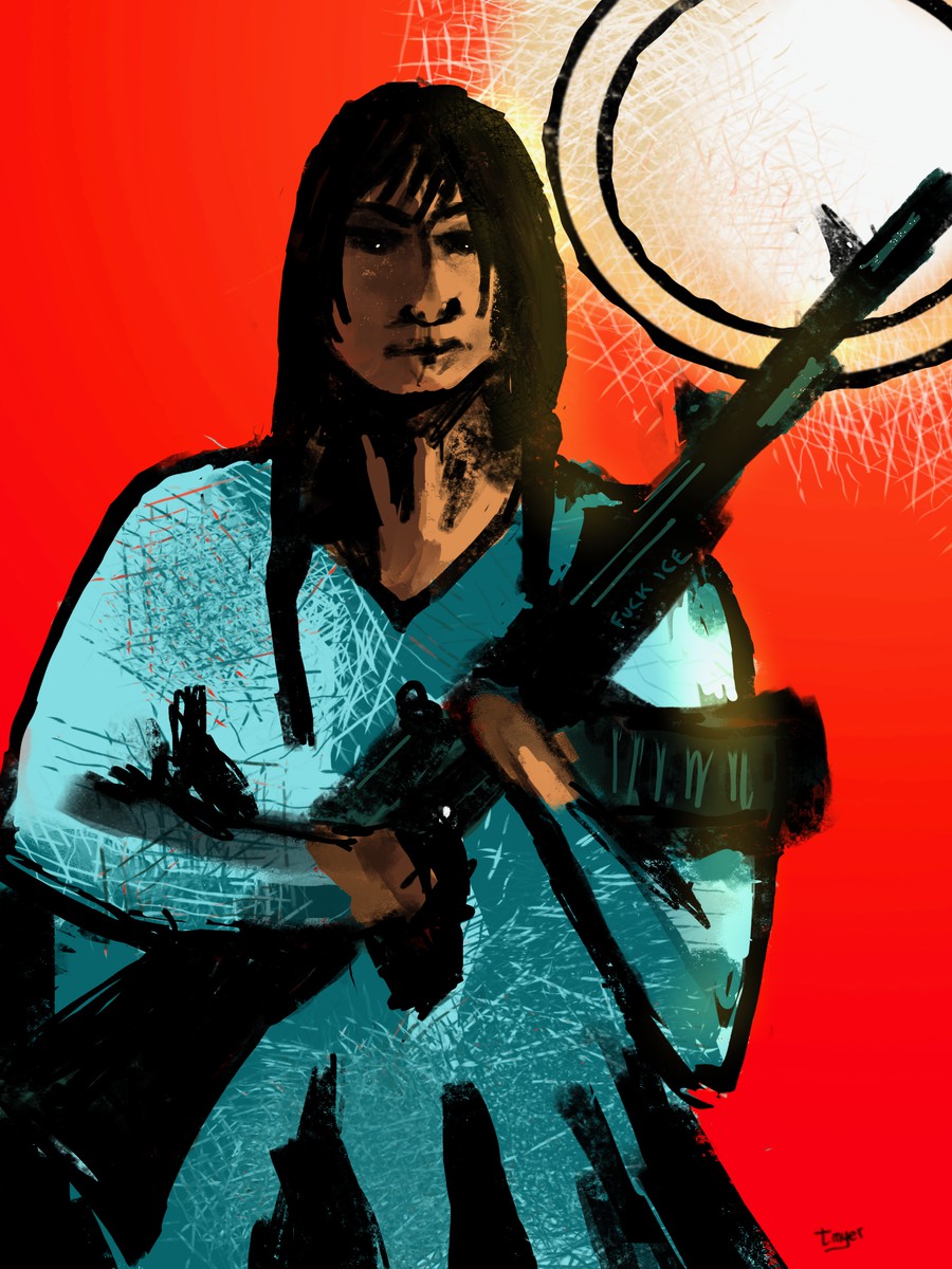 Peaceful, Not Harmless — digital artwork by Tom Myer