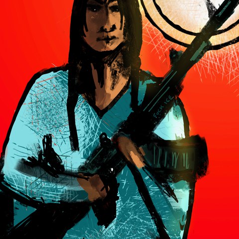 Peaceful, Not Harmless — digital artwork by Tom Myer