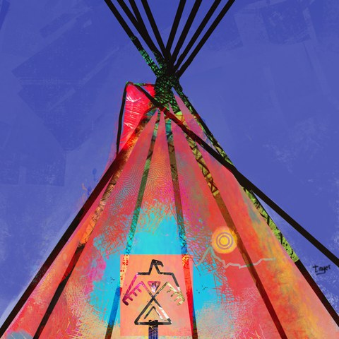 Thunderbird Lodge — digital artwork by Tom Myer