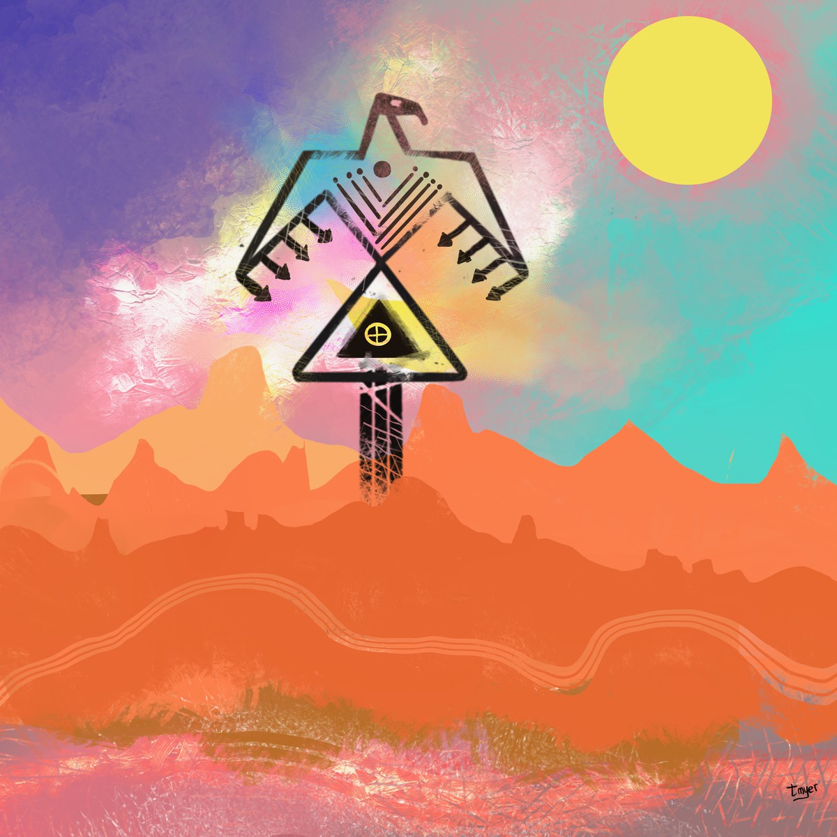 Thunderbird — digital artwork by Tom Myer