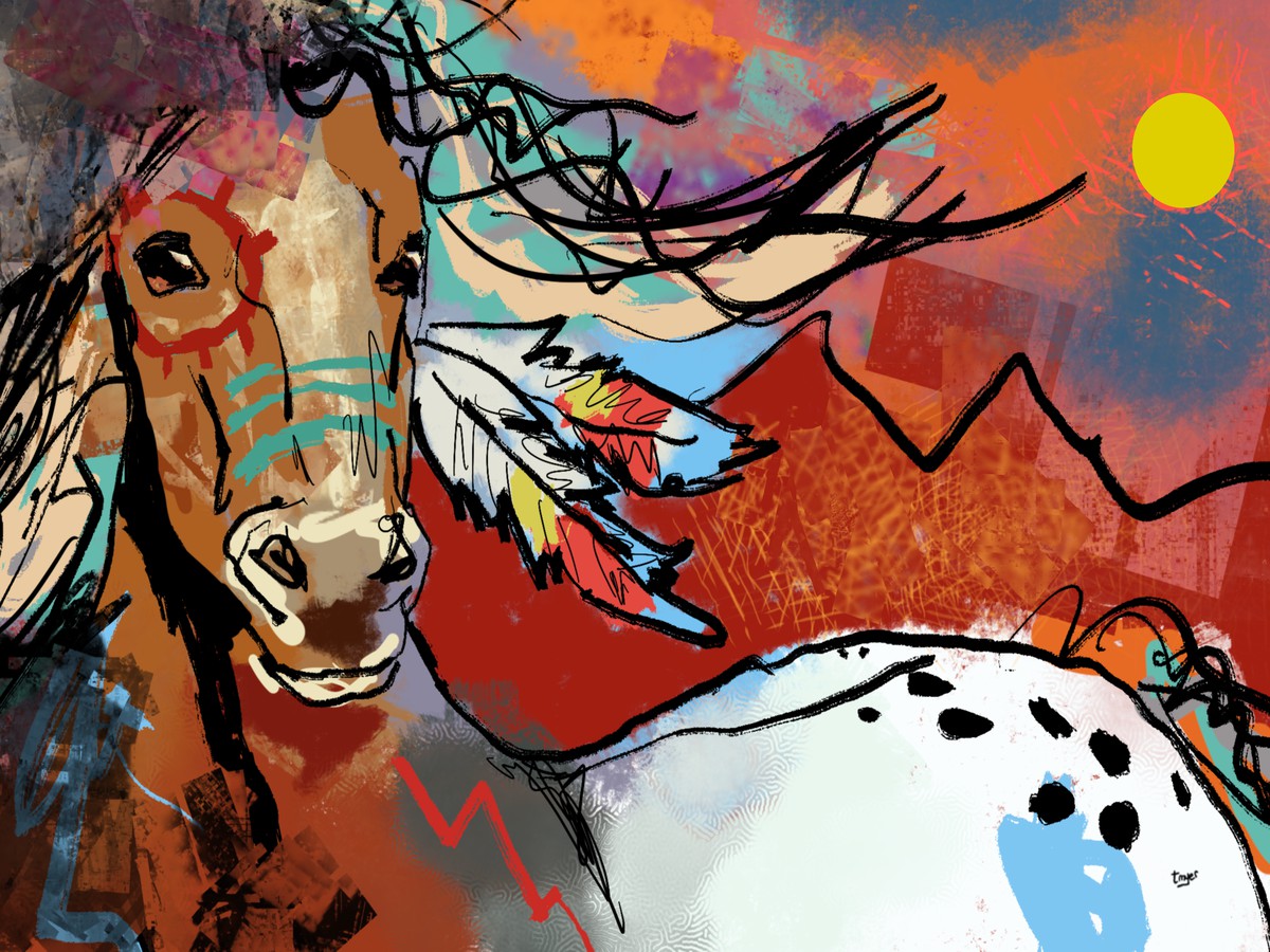 Year of the Horse — digital artwork by Tom Myer