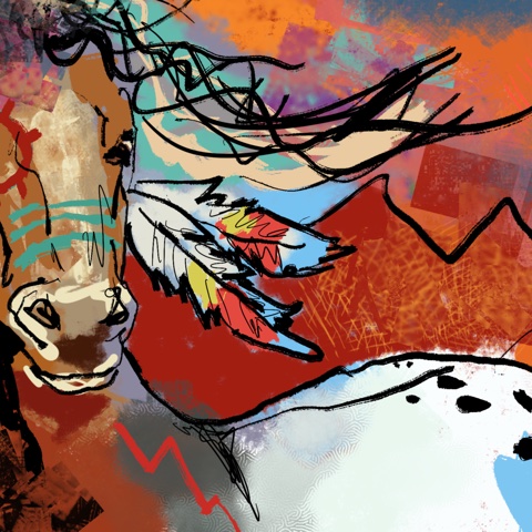 Year of the Horse — digital artwork by Tom Myer